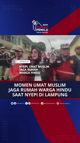 Beginilah momen saat umat Muslim di Lampung yang tergabung dalam Bantuan Komunikasi Sosial atau Bankomsos bersama dengan aparat Kelurahan Labuhan Dalam. Saling berbagi tugas untuk berkeliling menjaga rumah warga Umat Hindu yang sedang merayakan Nyepi Tahun Baru Saka 1946. Hal tersebut dilakukan untuk menjaga kerukunan antar umat beragama di daerah Bandar Lampung. #TikTokBerita