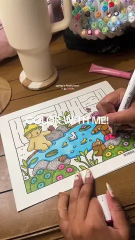 new spring printables! @bobbiegoods i’m so in love! 💐🎀🐰 #color #coloring #colorwithme #coloringpage #coloringbook #bobbiegoods #bobbiegoodscoloring #bobbiegoodscoloringbook #satsifying 