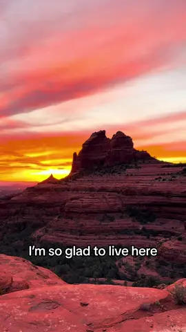 Life is amazing when this is your backyard #sedona #arizona #sunset 