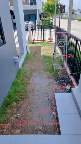 เพิ่มพื้นที่สีเขียวให้บ้านกันค่ะ 🏡💚😄#สวนข้างบ้าน #บ่อปลาคราฟ  #ต่อเติมบ้าน #บ้าน #โฮมออฟฟิศ 