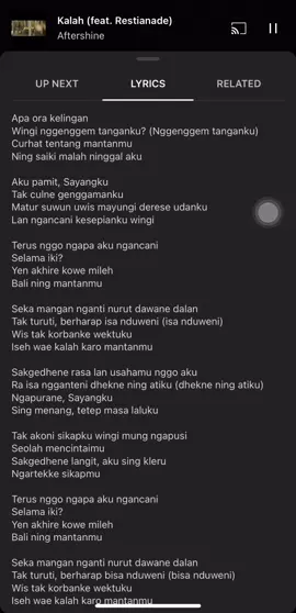 Giliran jadi orang lama, kalah sama orang baru. Giliran jadi orang baru, kalah sama orang lama. 🤧 #kalah #aftershine #liriklagu #jawapride #jogja24jam #fyp #4you 