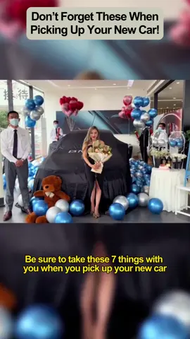 Don’t forget to pick up these 6 items when picking up your new car #car #automobile #tips #carsafety #skills #carsoft #manual #chequanxiaoqiao