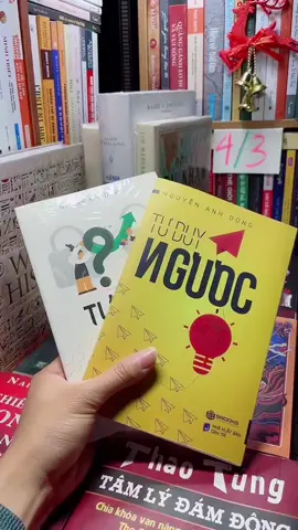 Hai cuốn sách rèn tư duy đang có ưu đãi lớn. #tiemsachbinhyen #LearnOnTikTok #BookTok #sách #sachhay #tuduynguoc 