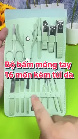 Sở hữu ngay bộ bấm móng tay 16 món kèm túi da chỉ với vào chục nghìn #bobammongtay #bobammongtay16mon #bammongtay #bobammongtaytienich #giadungtienich 