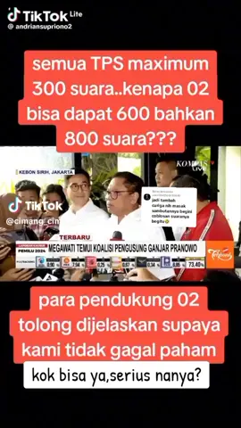 Membalas @user7260368735840  innalilahi wa innailaihi rojiun 😱🫣 pemilu GILA ini... wkwkwkwkw 🤣😆  Gimana coba ??? Apa perlu 02 Di suruh belajar CALISTUNG ajah saudaraku ?? 🤣😆🤭🤦‍♀️😂😂😜🤕#indonesia🇮🇩 #indonesia #foryourpage #yourpage #pemiludamai2024 #pemiludamai #pemilujujur #fypシ゚viral #persiden2024 #pemilu #pemilu2024 #demokrasi 