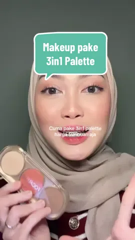 Palette yang cocok buat pemula nii karna 50rban udah dapet 3!!! Ada blushon, highlighter sama contour. Dan bisa juga dijadiin eyeshadow!! Checkout si kata gueh #racunsukma #beautytips #fyp #racunmakeup #focallureid #blush #proseries 