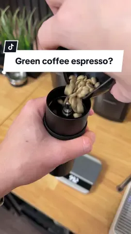 Can you make espresso with unroasted green coffee? #coffee #coffeetiktok #espresso 