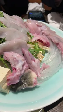 Fugu Nabe (Pufferfish)  #japanesefood #japanfood #nabe #food 