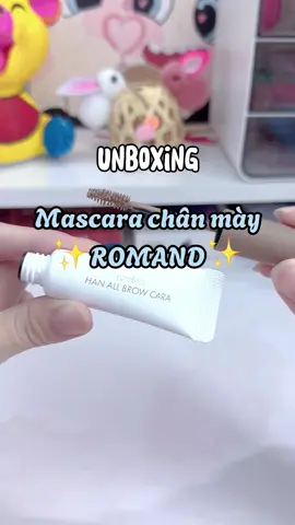 Dùng mascara chân mày xong thấy lớp makeup xinh hẳn lun mn ơi, mà còn hong bị dừ đi nữa #romand #mascarachanmay #mascara #xuhuong #fyp #hanallbrowcara 