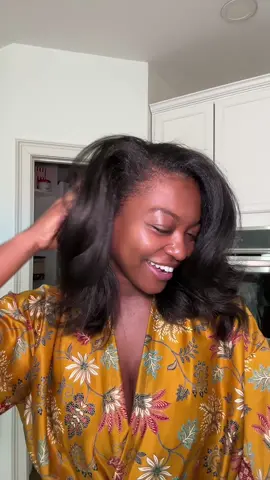Replying to @D.R. Im just a Professional DIY’er doing her job… #naturalhair #silkpress #trim 