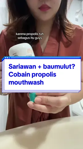 Juara si secret clean pake propolis buat kandungan utama mouthwash ya, aku terbantu banget buat masalah sariawanku 🤗  #secretcleanpropolismouthwash #secretclean #propolis #ramadanekstraseru #baumulut #sariawan #obatkumur #edukasikesehatan #tipsgigisehat 