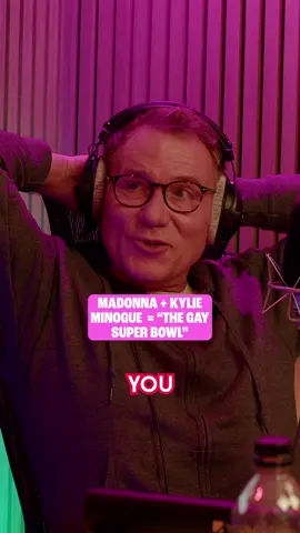 Madonna + Kylie Minogue = The Gay Super Bowl 🏳️‍🌈🏈 From 'The Sidebar', a new podcast with Richard Arnold & other familiar faces having a funny, sassy, honest chat about all the stories that have wound up on the Holy grail of showbiz goss. Listen to 'The Sidebar' now, available wherever you get podcasts. #TheSidebar  #Madonna  #Kylie
