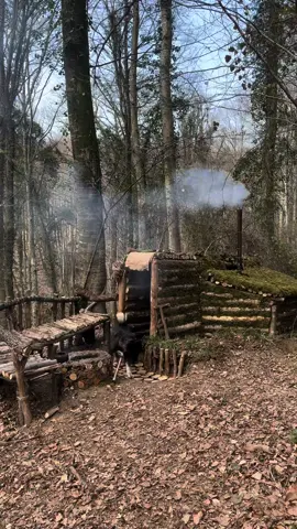 FOREST HOUSE🛖🔥🐶Building BUSHCRAFT Survival Shelter    . Which country are you following me from? please write 🐶🙏 . . YouTube Channel▶️ Bushcraft Hakan Karahan  . . . #bushcraftcamp #bushcraft #survival #camping #craft #outdoor #cooking #offgrid #shelter #survivalshelter #asmr #kamp #doğa #youtube #bushcrafthakankarahan #orman #cabin #rain #underground #dugout #viking