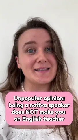 Who can relate 🥹? Tell me your experiences in the comments! Honestly this is something that annoys me a lot about being an English teacher. I looooove my job, I wouldn’t change it for the world, but I meet more unqualified teachers than genuinely qualified ones (I’m not talking about non-native teachers here by the way 🫶🏻). I’ve met other instagram teachers who say “I teach English but I’m not a REAL English teacher, you know?’ or I’ve met people who say ‘oh you’re a REAL English teacher! I work in politics but I wanted to travel so I’m a teacher right now’. When I say ‘I am a fully qualified teacher’, I feel like this title has lost all meaning. I studied a degree in Languages and then I got a CELTA (one of the ‘best’ qualifications in the industry, but it’s only a month and literally everyone passes), but I realised this wasn’t enough, so I went back to university and got a postgraduate certificate in Education. Now I feel like a true teacher, I feel so confident in my teaching, but amongst the sea of ‘qualified teachers’, it’s hard for students to see who is genuinely qualified and who is not!  Have you been taught by an underqualified teacher? 🙄 Let me know in the comments!  #english #englishteacher #learnenglish #eslteacher #ingles 