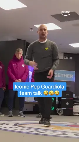 This Pep Guardiola team talk is ICONIC! 🤣 #manchestercity #mancity #pepguardiola #PremierLeague #footballtiktok #aon 