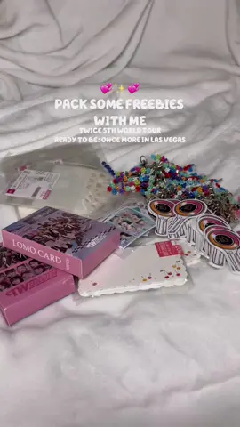 pack my twice 5th world tour - ready to be: once more in las vegas freebies with me! 💞✨ soooo excited for saturday omg 🤩 #twice #twiceconcert #twiceconcertfreebies #twicetour #twiceworldtour #twice5thworldtour #twicereadytobe #twicereadytobetour #twicereadytobeoncemore #twicereadytobeoncemoreinlasvegas #twicereadytobelasvegas #twicelasvegas #twicefreebies #nayeon #jeongyeon #momo #sana #jihyo #mina #dahyun #chaeyoung #tzuyu #kpop #kpopconcert #kpopfreebies #kpopconcertfreebies #kpoptwice #twicekpop #twicelasvegasfreebies 