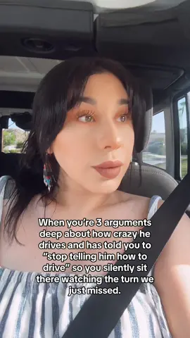 🤷🏽‍♀️ looks like we are going to be a little late 🤭💁🏽‍♀️ #fyp #lovemyhubby #buthisdrivinggivesmeanxiety #driving #marriagehumor #marriage #Love #trending 