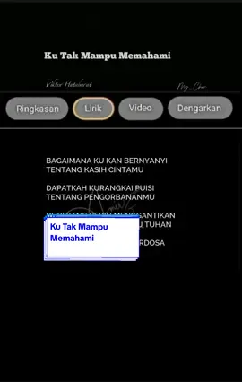 SUNGGUH KAMI TAK MAMPU MEMAHAMI KASIH DAN SETIAMU TUHAN BAGI KAMI YANG HINA INI KAU RELA BERKORBAN APAKAH KAMI SANGGUP MEMBALAS KASIH DAN SETIAMU TUHAN KAMI BERSERAH PADAMU TUHAN.. #kutakmampumemahami  #viktorhutabarat  #lagurohani  #mahkotaduri  #ampunikamituhan 