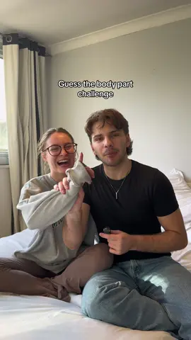 Guess the body part challenge with my girlfriend 🤣 #guessthebodypart #guessthebodypartchallenge #coupleschallenge #girlfriendchallenge #funnycouple 