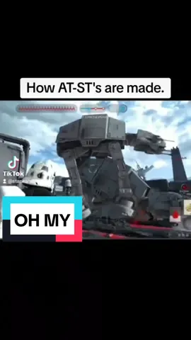 So that's how they make those. #atat #atst #imperialwalker #knockingtheboots #sw247 #starwars24seven #funnystarwars #fyp 