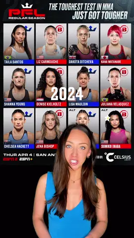 The Women's Flyweight division is ready to make its 2024 #PFLRegularSeason debut 🤩 @Karisa Maxwell McKee breaks down the names you need to know ahead of San Antonio on April 4th 📝 #mma #pfl #bellator #fyp 