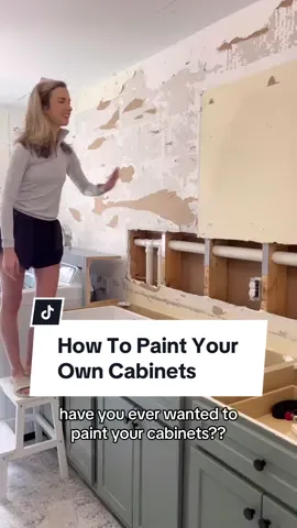 Ever wanted to paint your cabinets?? Let me show you how! Here are the steps I follow to paint my cabinets with ease and get a smooth, flawless finish! - Create a labeling system with painters tape. I use 1U, 2U for uppers and 1L for lowers. Remove hinges and bag them with the same label. I also label top and bottom hinges. - Sand your doors and frames with a fine grit sandpaper & wipe them down. - Give everything a coat of primer (I use Zinsser bullseye 1-2-3 primer). - Lightly sand once primer is dry. - Use a quality cabinet paint. My favs are magnolia brand cabinet & furniture paint and Sherwin Williams emerald urethane trim enamel. - Sand doors and frame between every coat of paint with a 220 grit sanding block. - Brush and roll your frames with a foam roller to remove strokes - 2 coats. - I spray my doors with my @Graco Homeowner Sprayers  TC Pro Airless Cordless sprayer for a perfect finish. - I personally spray front, back, front (just one coat on the back). Set up a dry station where each door can dry elevated & keep labels near each door. - Keep a foam roller nearby to catch drips as they dry. - Once dry, add hinges & hardware back and rehang, no top coat needed. #paintedcabinets #cabinetpainting #cabinetmaker #laundryroommakeover #farmhouseish #diymomsoftiktok #bluepaint #magnoliapaint #homeprojects #paintingtutorial #paintingprocess #paintingtips #paintingcabinets 