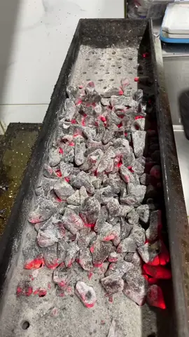 Cooking fish in a fish pan