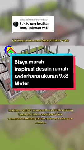 Membalas @mayen8601 Inspirasi Desain Rumah Sederhana Ukuran 9x8 meter #inspirasirumahsederhana #desainrumah #inspirasirumah #rumahsederhana #inspirasirumahsederhanaukuran9x8 