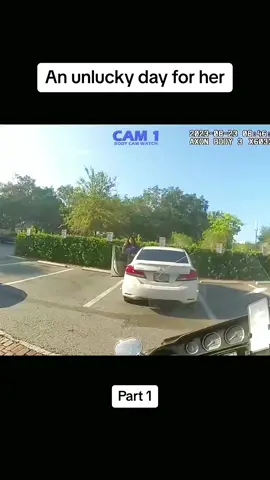 An unlucky day for her#cops #copsoftiktok #chase #police #policeofficer #fyp #foryou 