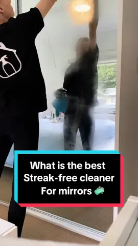 This is how I clean mirrors 💝 My Squeegee is from wagtail and has the extended pole attached so I can reach to the top of the mirrors without standing on anything 🤩😍  We then spray the mirror down in Kings Glass cleaner and simply use the squeegee to remove the product 🥳🥳 #CleanTok #cleaning #mirror #cleaningtiktok #Home #clean 