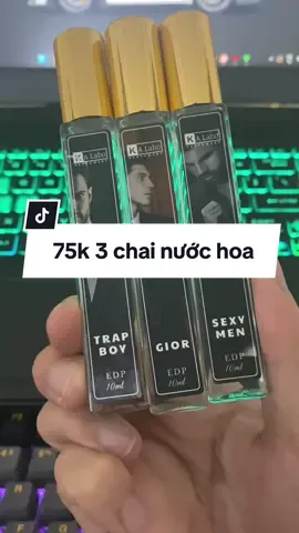 75k combo 3 chai nước hoa lưu hương 6 đến 8 tiếng #nuochoa #muacungtiktok #muataitiktok #macgicungviet #xitthomtoanthan 