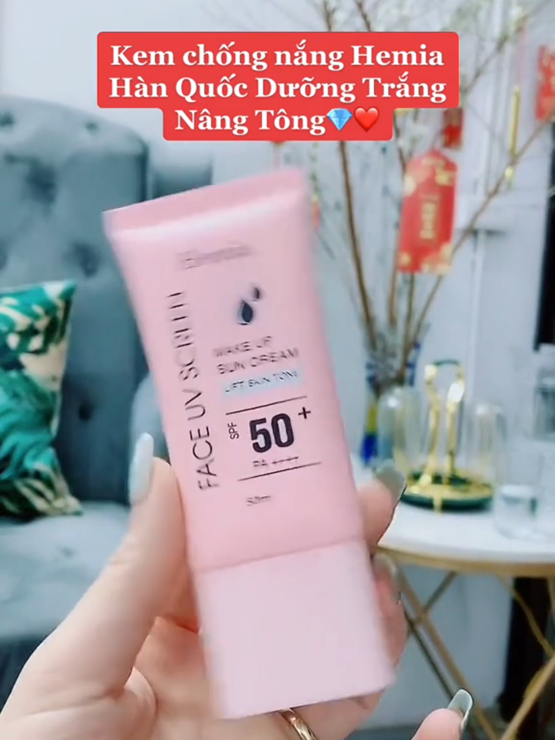 Kem chống nắng hemia mãi đỉnh#dùng da trắng mịn