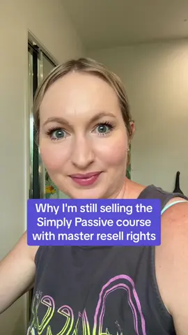 Simply Passive course with master resell rights is still the perfect beginner's course. 👌 #simplypassivecourse #masterresellrights #digitalproducts 