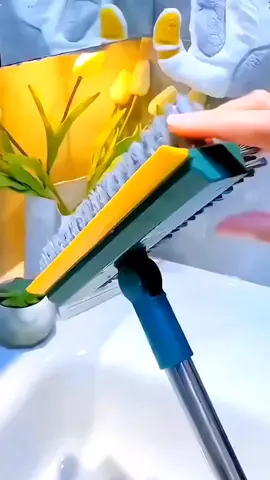 3 in 1 Cleaning brush bathroom kitchen floor scrub brushes long handle washing windows crevice brush#goodkitchenthings #foryou #tkmademebuyit 