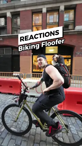 NYC reactions to the biking doggo ❤🐶 #fyp #🐕 #dogsoftiktok #🤣 