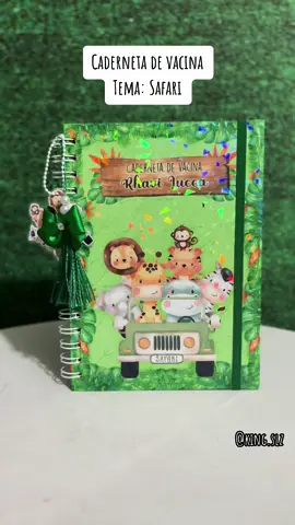 Nosso tema recorde de de vendas no ateliê! Safari Verde 🦁  Conheça nosso portfólio 🥰WhatsApp: (98)98423-2394  . . . . #cadernetapersonalizada #cadernetadesaude #papelariapersonalizada #encadernacaopersonalizada #safari #VozDaIvete #biakingart #kingart 