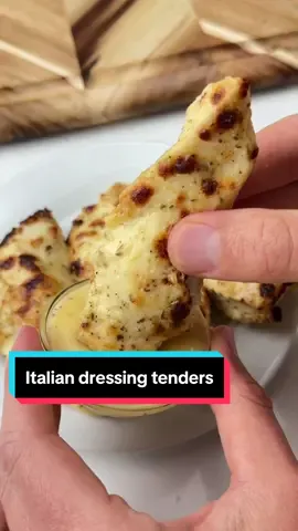 Say “YUM” if you would eat these 3-Ingredient Italian Dressing Chicken Tenders 😋🙌 How to make them: Toss 4-6 chicken tenders in 1/2 cup Italian dressing & 1/2 cup grated parmesan. Bake on a parchment lined sheet @ 425F for 20 mins. Take them out and enjoy! This recipe is super easy and so delicious!! If you make it be sure to let me know what you think! ❤️ Pro tip: Add garlic powder, onion powder & black pepper as well 👍
