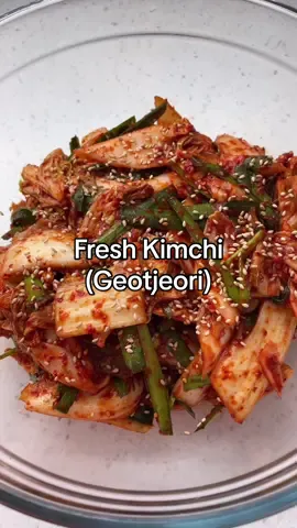 Replying to @Conner Make fresh /nonfermented kimchi with me!  #kimchi #kimchirecipe #freshkimchi #geotjeori #koreanfood #cookwithme #easyrecipes #koreanvlog #koreanamerican 