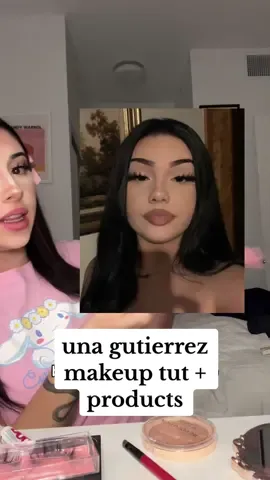 una gutierrez full makeup tutorial with the products she uses bc she hasnt dropped the tut yet 🥲 will it look the same?¿ #makeup #BeautyTok #makeuptutorial #latinamakeup #maybelline 