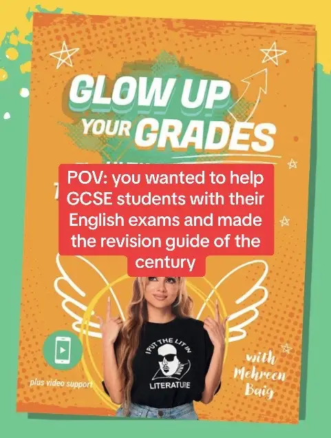 Everything I learnt during my 12 years as a teacher and examiner is in this book. Order yours now to transform your English GCSEs! #english #glowupyourgrades #gcses 