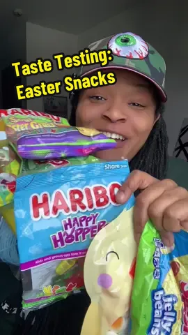 Finally trying Easter Snacks/Candy from Five Below ( I picked this stuff up last month lol ) • Junk Food Gummies - Mini Edition • Edible Grass - Blue Rapsberry • Haribo Sour Easter Grass • Swedish Fish Jelly Beans Five Below Snack Run:  @munchwithdes  #candy #snacks #fyp #review 