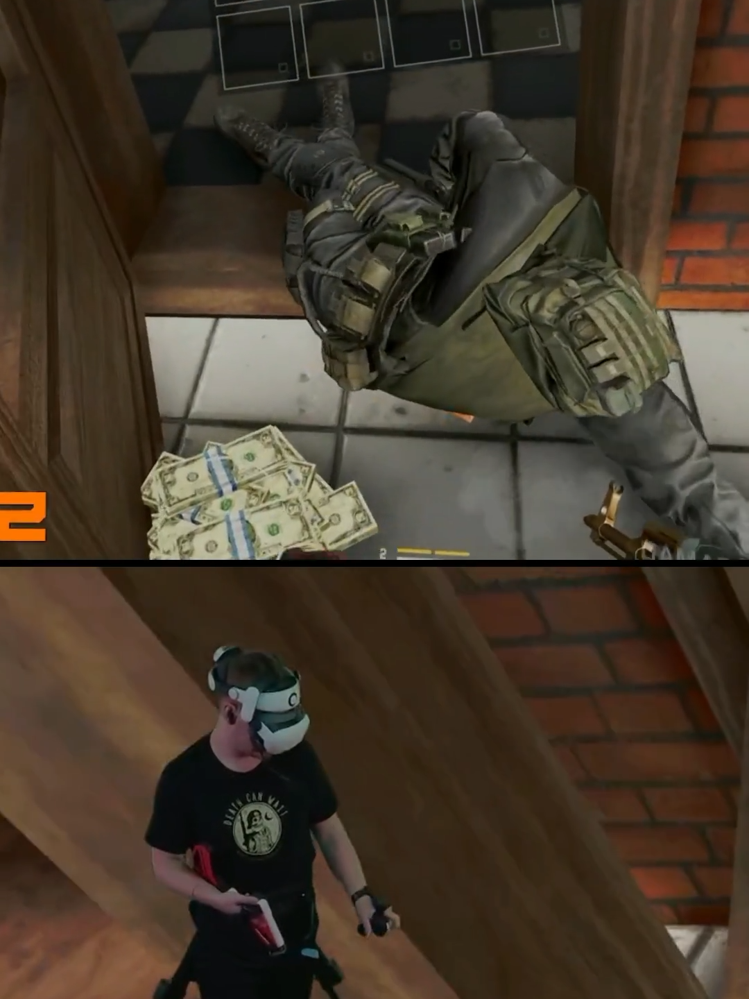 Deathcomms are the BEST part of @contractorsshowdown  #contractorsshowdown #deathcomms #funny #vr #vrtreadmill