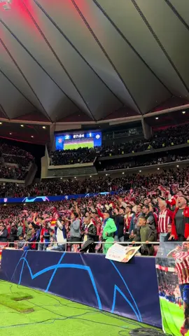 Atletico fans go CRAZY over their late equaliser 🤩🔴⚪️ #atleticodemadrid #atletico #madrid #inter #milan #ucl #championsleague #footballtiktok #football #Soccer #fyp #foryou #foryoupage 