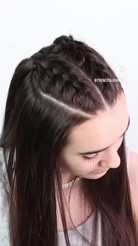 Simple French braids for my sweet girl #frenchbraid #halfuphalfdown #halfupstyle #easyhairstyles #hairvideo 