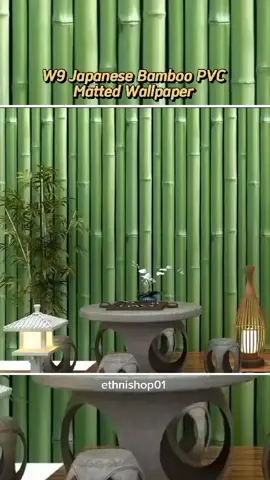 W9 Japanese Bamboo PVC Matted Wallpaper 10meters x 45cm Waterproof and Selfadhessive Wallsticker #wallsticker #wallstickers 