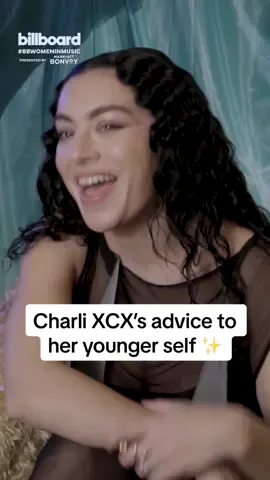 ✨ Be yourself ✨ @Charli XCX shares the advice she would give her younger self while backstage at #BBWomenInMusic.