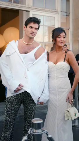 pearly white in #paris w/ @Paul Forman 🤍 #giambattistavalli #fashion  