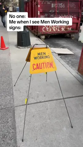 It always reminds me of the Road Work Ahead vine #fyp #nyc #men 