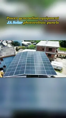 Power generation equipmen JA Solar photovoltaic panel #solarphotovoltaicpanels #solarinstallation #solar #pv #renewableenergy #solarcells #solarpanels #caseproject 