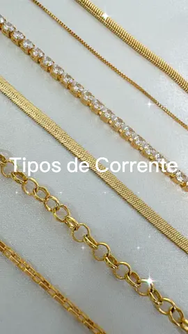 Qual dessas você mais gosta?🥰 São diversas opções e formatos. Vem comigo nesse vídeo conhecer algumas delas😉 #semijoias #correntaria #modelosdecorrentes #umapaixaoporjoias #moda #brilho  Seja uma revendedora de sucesso PP Joias